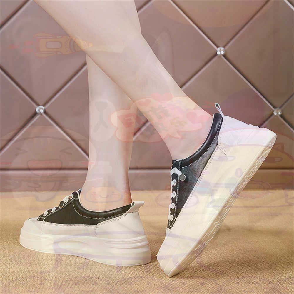 Streetwear Brand From Uk - LACE-up Chunky Loafers ผู้หญิงสเก็ตบอร์ดกีฬารองเท้าตะกร้ารองเท้าผ้าใบจริงแบบพกพาข่าวตะกร้า Teni ที่มีคุณภาพสูง