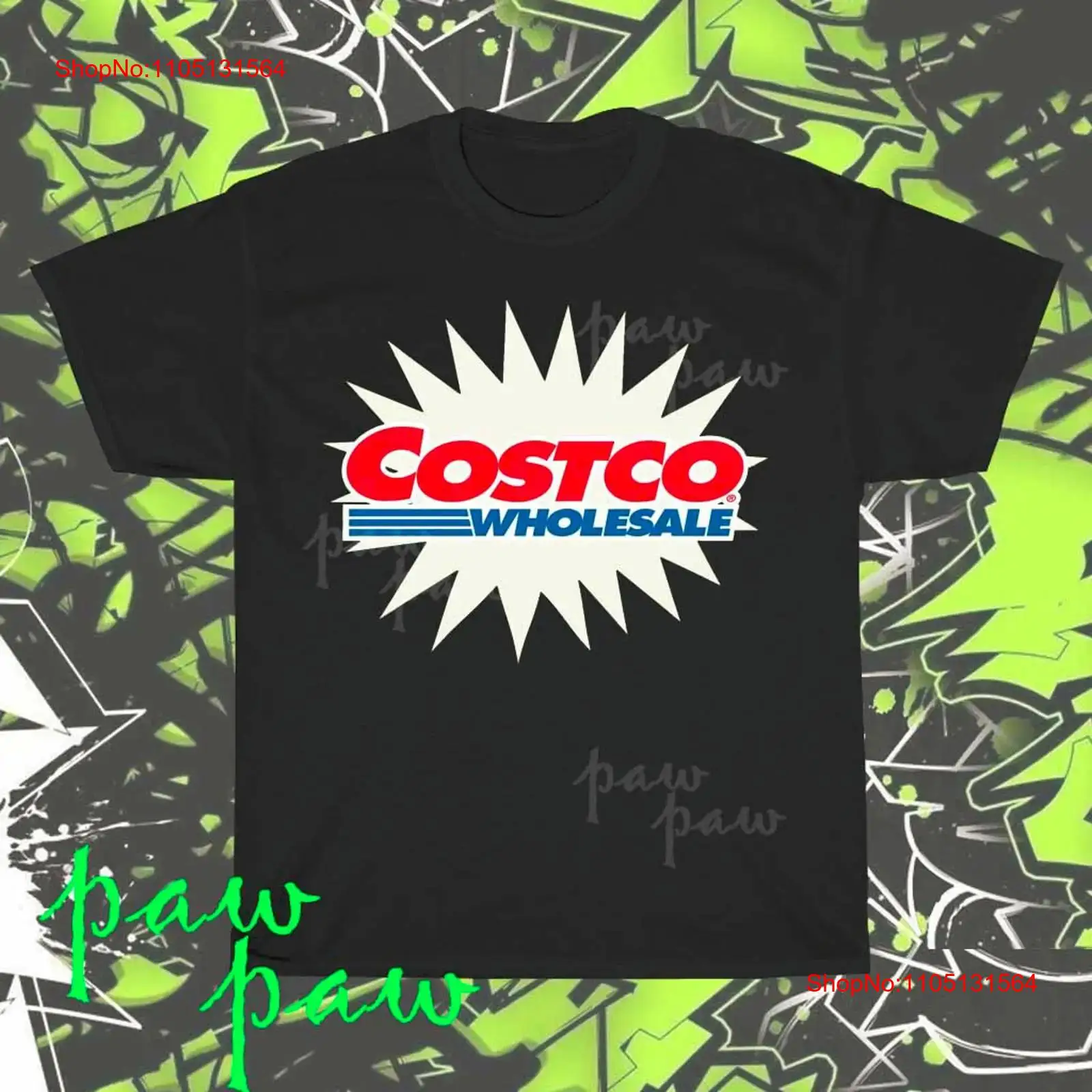 Streetwear Brand Logo Design - เสื้อยืดคอสตูมีโลโก้แบรนด์ใหม่จาก Costco ขายส่ง สไตล์อเมริกัน ตลกๆ ไซส์