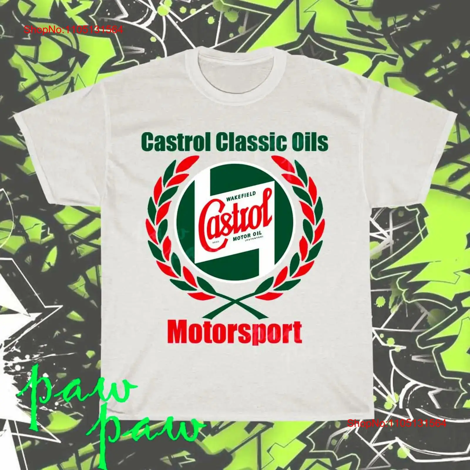 Streetwear Brand Logo Design - เสื้อยืดลายโลโก้ Castrol ของแท้ สไตล์อเมริกัน ตลกๆ ไซส์