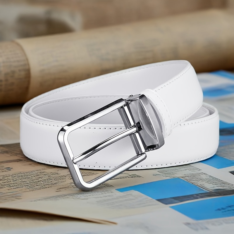 เข็มขัดหัวเข็มขัด PU แบบคลาสสิ - Off White Belt บทวิจารณ์และราคา