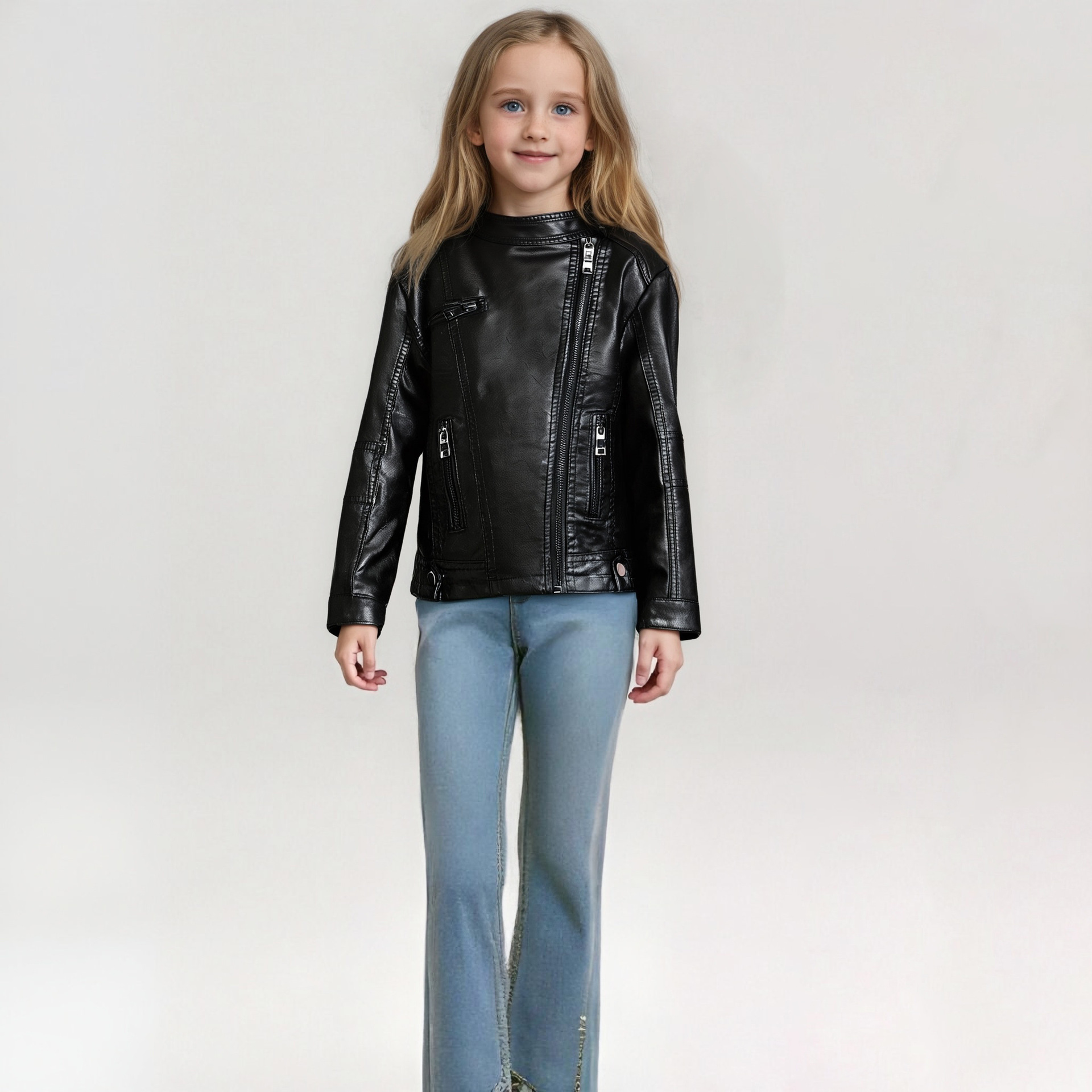 เสื้อแจ็คเก็ตหนัง PU กันน้ำ กั - Streetwear Brand Logo Design บทวิจารณ์และราคา