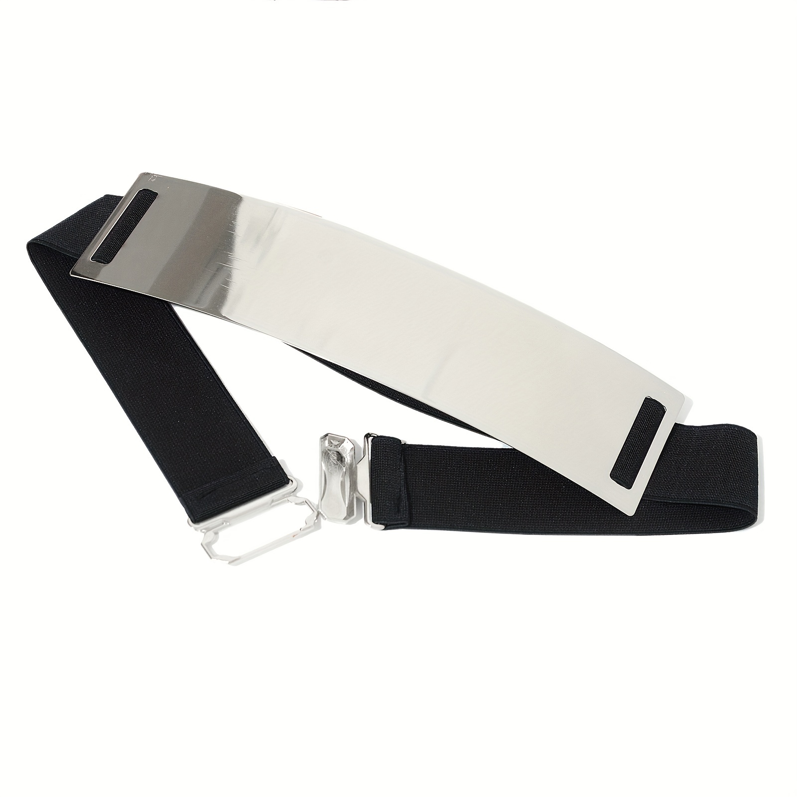 เข็มขัดคาดเอวกว้างเคลือบเงาเมท - Off White Belt บทวิจารณ์และราคา